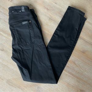 7 For All Mankind MATERNITY Skinny Jeans- Size 24 - Black
